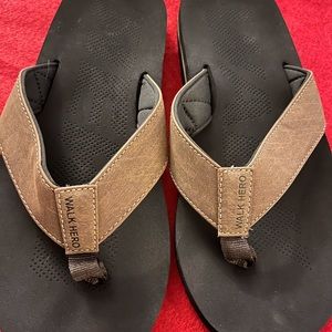 Walk Hero - Men's Orthotic Flip Flops - sz 8.